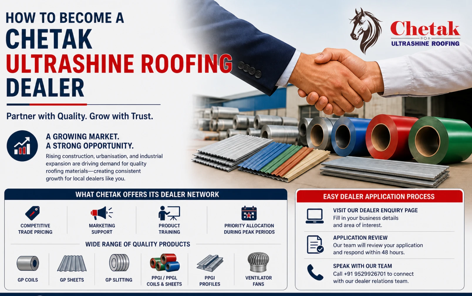How to Become a Chetak Ultrashine Roofing Dealer
